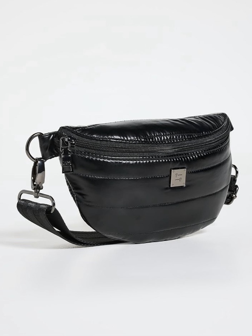 THINK ROYLN Black Quilted Crossbody Belt Bag. Perfect condition. Soft. Black.